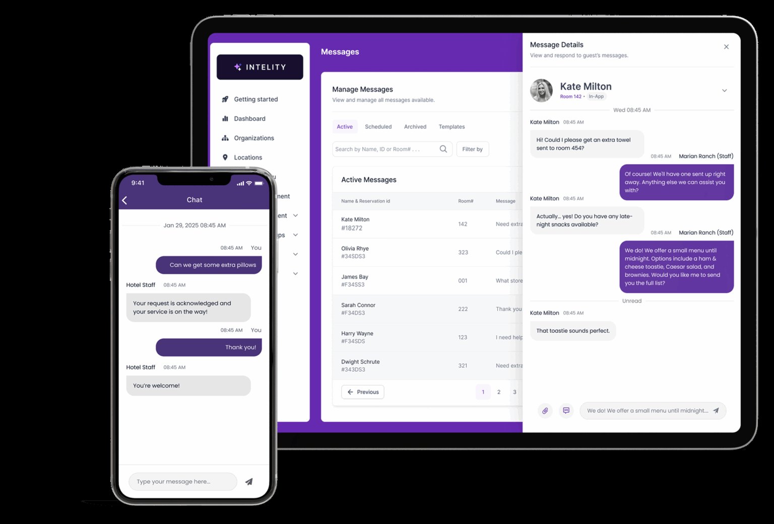 Intelity GEMS 2.0 messaging module after the redesign