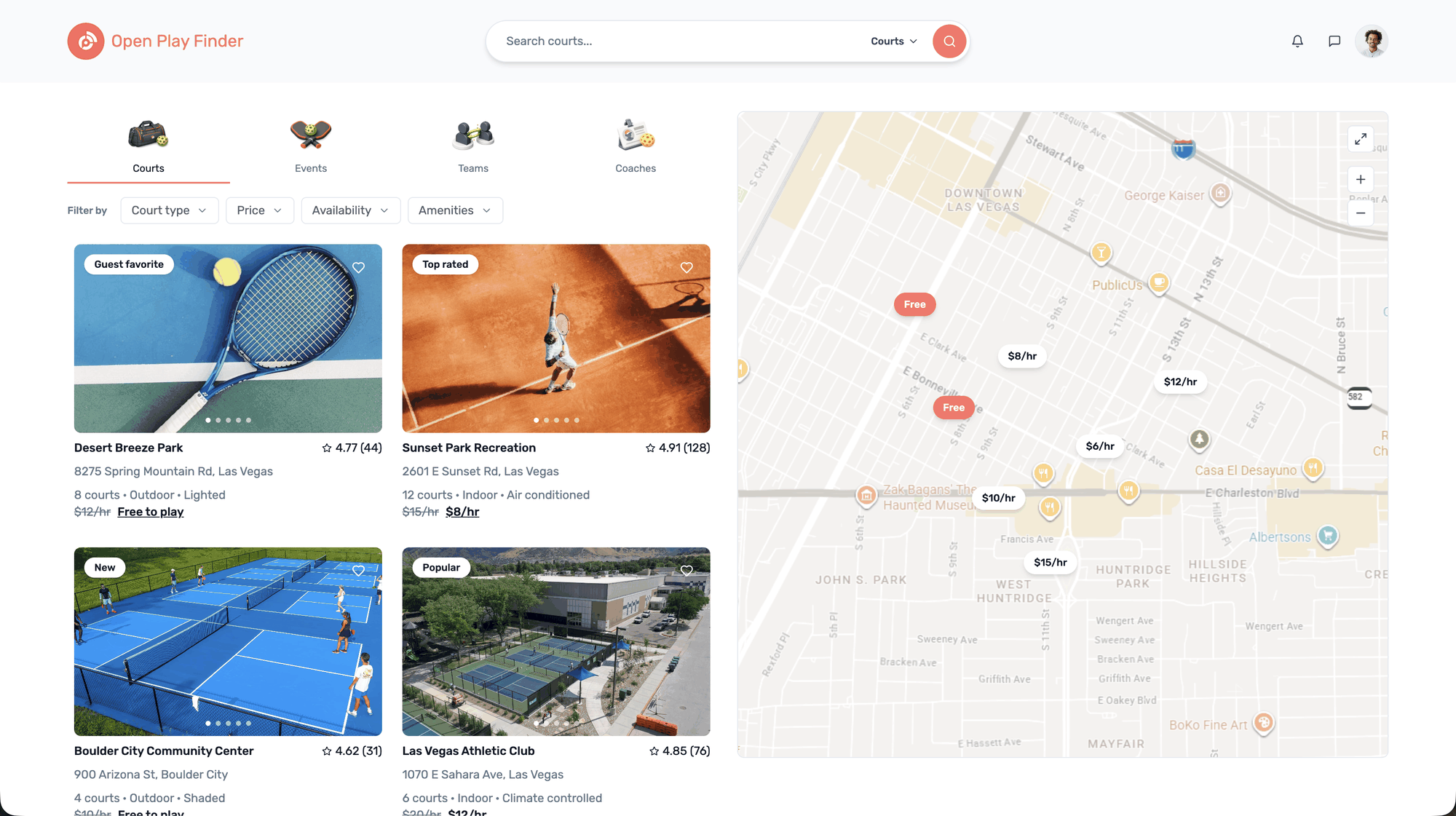 Court discovery map