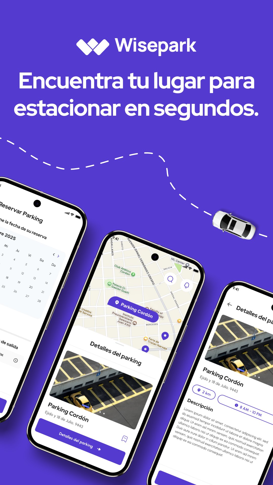 Wisepark Instagram story built from the same brand components